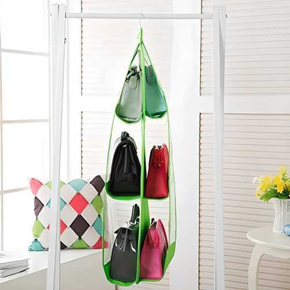 6 Pocket PVC Storage Organizer Hanging Bags