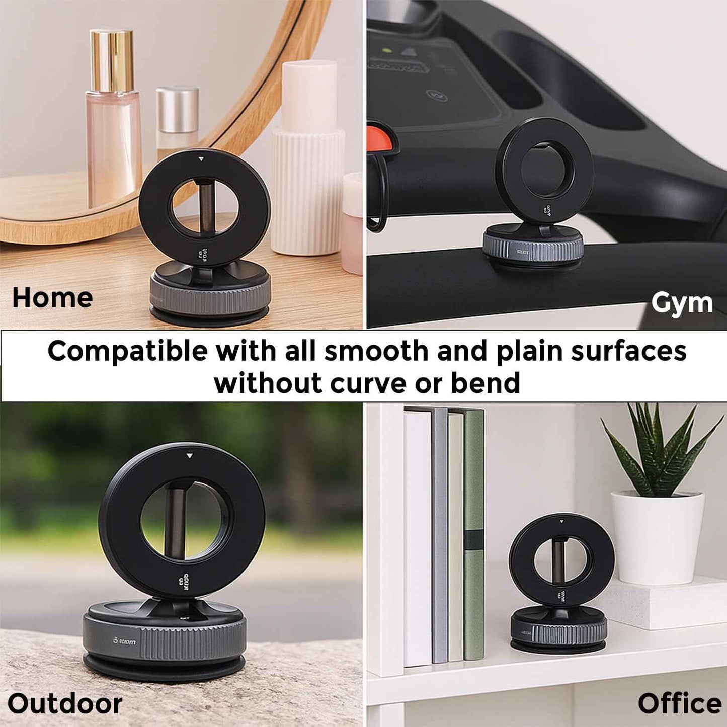 Vacuum suction Magnetic Phone Holder – Strong Grip for Car, Gym, Mirror, Kitchen & Anywhere you need.
