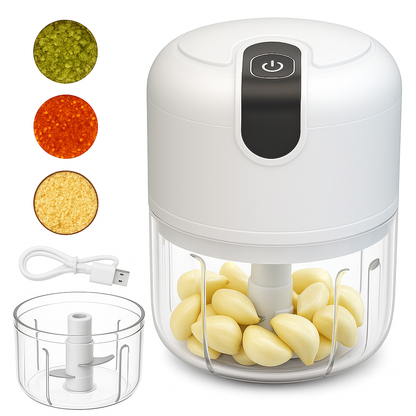 Rechargeable Mini Electric Chopper, Easy One Touch Operation, 250 ML
