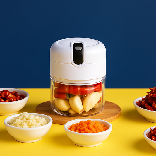 Rechargeable Mini Electric Chopper, Easy One Touch Operation, 250 ML