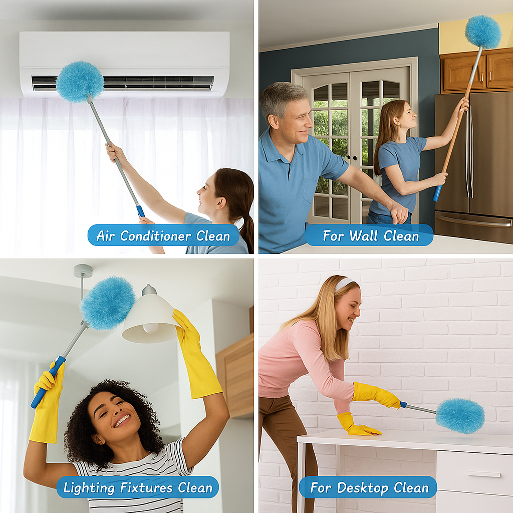 Washable Ceiling Fan Cleaner Duster for Ceiling Fans,Window Blinds, Furniture