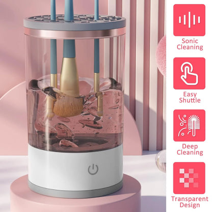 Automatic Make Up Brush Cleaner